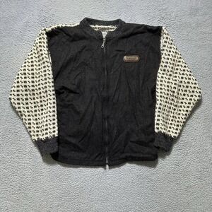 Devold Men's Wool Varsity Jacket Size L Grey Winter Jacket Vintage 90's‎ Norway